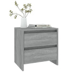 Bedside Cabinets 2 pcs Grey Sonoma 45x34.5x44.5 cm Engineered Wood 813041