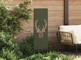 Garden Privacy Screen Olive green 32 x 140 cm Cold-rolled steel 876262