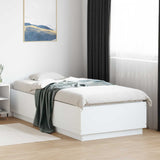 Bed Frame with LED White 80 x 200 cm Engineered Wood 3429565