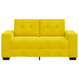 Sofa Yellow 160 x 77 x 82 cm Fabric 4105116