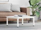 Coffee Table White 60 x 60 x 36 cm Solid Pine Wood 892760