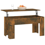 Coffee Table Smoked Oak 101x49x52 cm Engineered Wood 819278