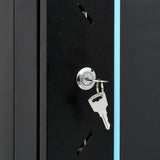 Network Cabinet with Storage Black 600 x 600 x 1000 mm Steel 30266