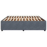 Bed Frame without Mattress Dark Grey Super King Velvet 3285046
