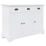 ZNTS Sideboard with 3 Doors MDF and Pinewood 105x35x77.5 cm 245754
