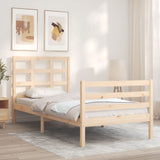 Bed Frame without Mattress 100x200 cm Solid Wood 3193976