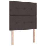 ZNTS Bed Frame Dark Brown 100x200 cm Fabric 3344707