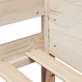 Bed Frame without Mattress 90x190 cm Single Solid Wood Pine 850917