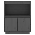 Sideboard Grey 60x34x75 cm Solid Wood Pine 813522
