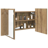 Bathroom Mirror Cabinet with Shelf Artisan Oak 80 x 12 x 45 cm 886227