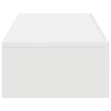 Wall Shelf with Drawers White 80x33x17 cm Engineered Wood 859977
