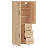 Highboard Sonoma Oak 69,5x34x180 cm Engineered Wood 3200036