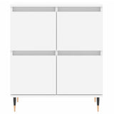 Sideboards 2 pcs White Engineered Wood 3190165
