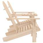 Garden Adirondack Chairs with Tea Table Solid Fir Wood 315892