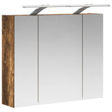 Bathroom Mirror Cabinet Smoked Oak 60 x 14.5 x 50 cm 889083