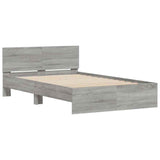 Bed Frame Grey Sonoma Engineered wood and plywood Double 3207614