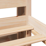 ZNTS Bookcase Bed without Mattress 140x190cm Solid Wood Pine 3322255