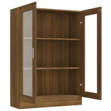 Vitrine Cabinet Brown Oak 82.5x30.5x115 cm Engineered Wood 815620