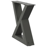 Coffee Table Legs 2 pcs Anthracite 40x cm Steel 4012682