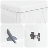 Bathroom Sink Cabinet DELFT High Gloss White 59.5 x 31.5x 59 cm 897009