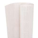 Double-Sided Garden Fence 90x500 cm White 43627