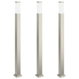 Bollard Lights 3 pcs 110 cm Stainless Steel IP44 4006052