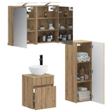 Bathroom Furniture Set 4 pcs Artisan Oak 3407470