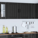 Kitchen Wall Cabinets 2 pcs Lucca Black Engineered Wood 853800