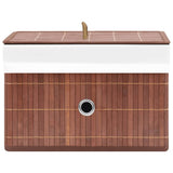 Bamboo Storage Boxes 4 pcs Brown 320768
