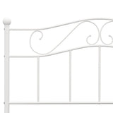 Bed Frame without Mattress White Metal 120x200 cm 284518