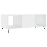 Coffee Table High Gloss White 102x50x40 cm Engineered Wood 829270