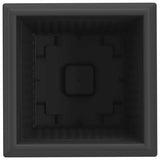 Square Flower Pot 6 pcs Black 33 x 33 x 26 cm Plastic 42020338