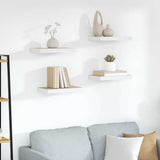 Floating Wall Shelves 4 pcs Oak and White 50x23.5x3.8 cm MDF 326575