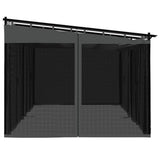 Gazebo with Mesh Walls Anthracite 6x3 m Steel 4003915
