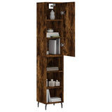 Highboard Smoked Oak 34,5x34x180 cm Engineered Wood 3198998