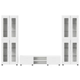 TV Cabinet Set with Drawer FLORIN 3 pcs White Engineered Wood 3397984
