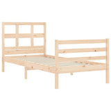 Bed Frame without Mattress 90x200 cm Solid Wood 3194816