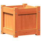 Garden Planters 2 pcs Wax Brown Solid Wood Pine 837399