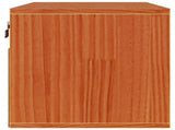 Wall Cabinet 2 pcs Wax Brown 60 x 30 x 30 cm Solid Pine Wood 869943