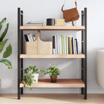 ZNTS Wall Shelf 80x60x cm Untreated Solid Wood Oak 363553