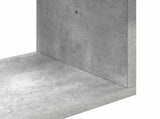 Wall Shelf Concrete Grey 70 x 20 x 100 cm Engineered Wood 8012151