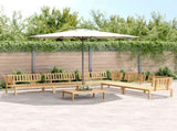 Pallet Sofa Set Natural Wood Solid Acacia wood Large Modular 3209317