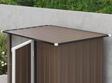 5ft x 3ft Metal Garden Storage Shed, Outdoor Tool Shed with Sloped Roof, Lockable Door for Tools, T3398P318671