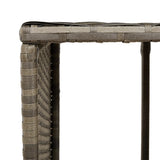 Hot Tub Surround Grey Poly Rattan and Solid Wood Acacia 3270650