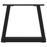 Coffee Table Legs V-Shape 2 pcs Black 40x cm Steel 4012524