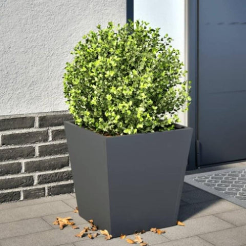 ZNTS Garden Planter Anthracite 40x40x40 cm Steel 851056