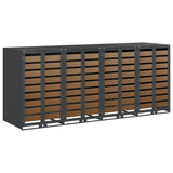 Wheelie Bin Storage for 4 Bins Anthracite 272 x 77.5 x 115.5 cm 3394770