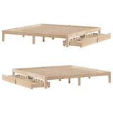 Bed Frame with Drawers without Mattress 180x200 cm Super King 3301954