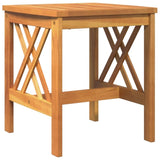 ZNTS Garden Side Table Brown 45x45x50 cm Solid Acacia Wood 4106452