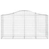 Arched Gabion Baskets 6 pcs 200x50x100/120 cm Galvanised Iron 3145644